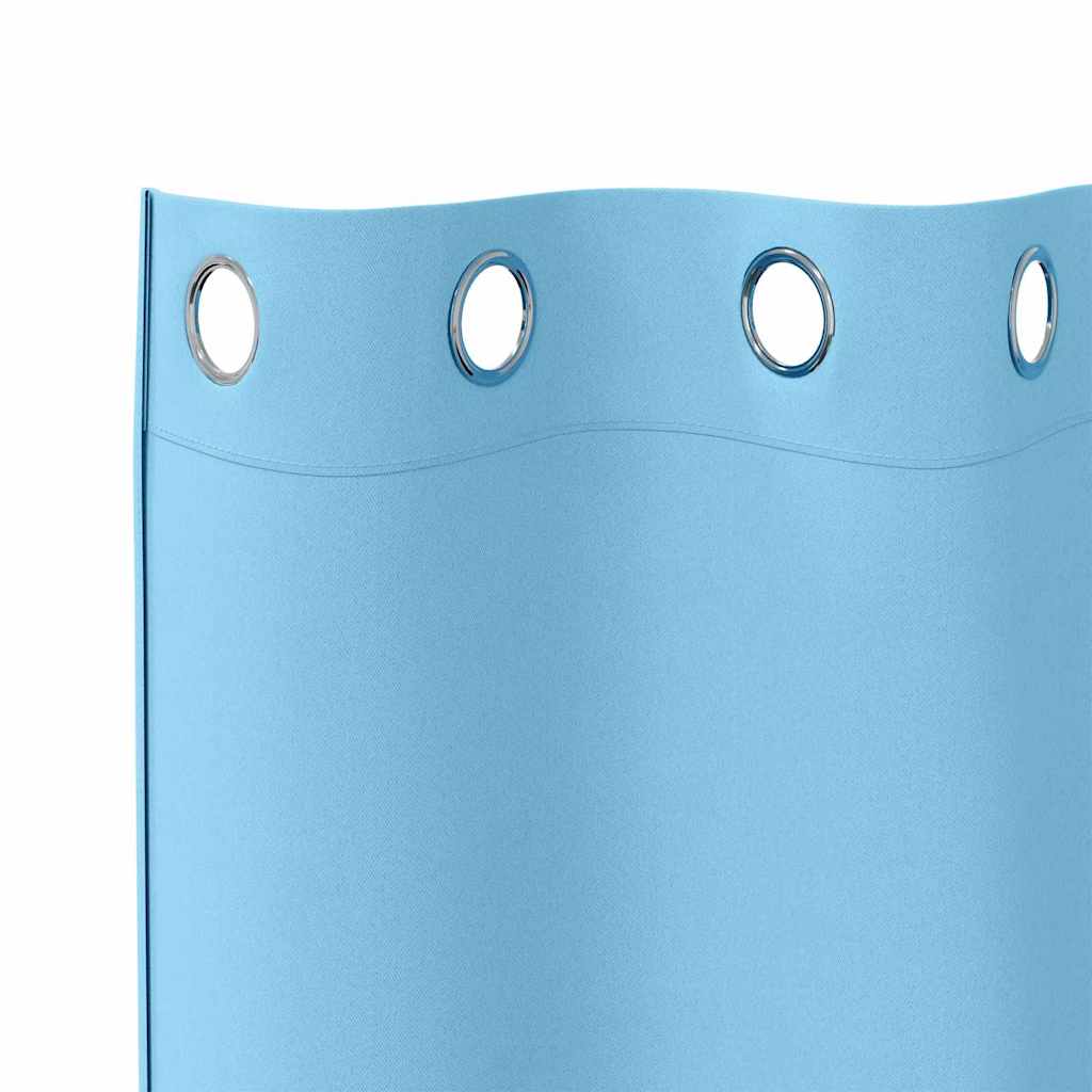 Verdunkelungs-Vorhänge mit Ringen 2 pcs Beige 140 x 140 cm