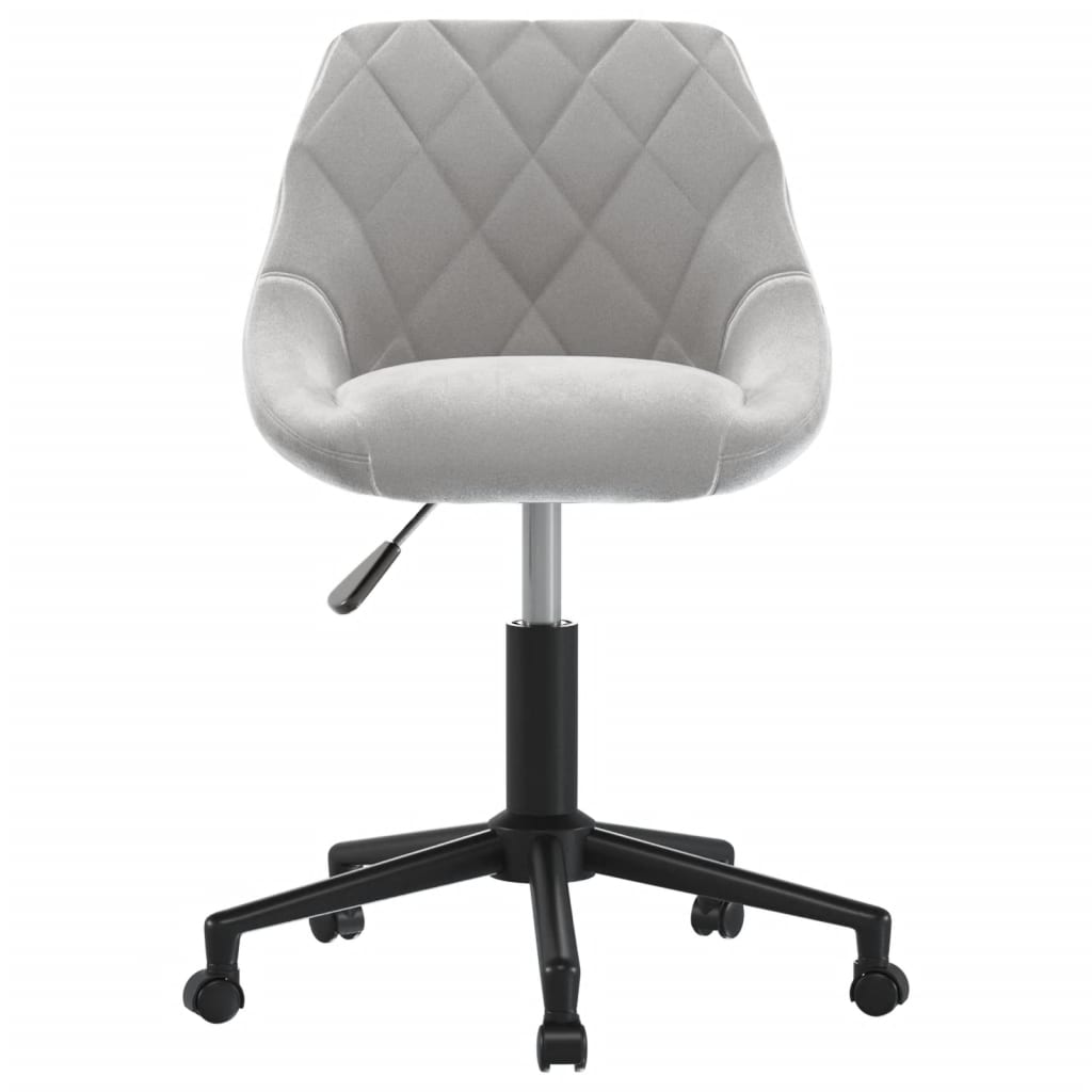 Bürostuhl Drehbar Creme Samt