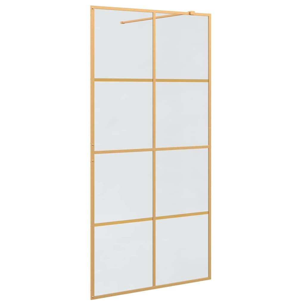 Duschwand für Begehbare Dusche mit Klarem ESG Glas 80x195 cm