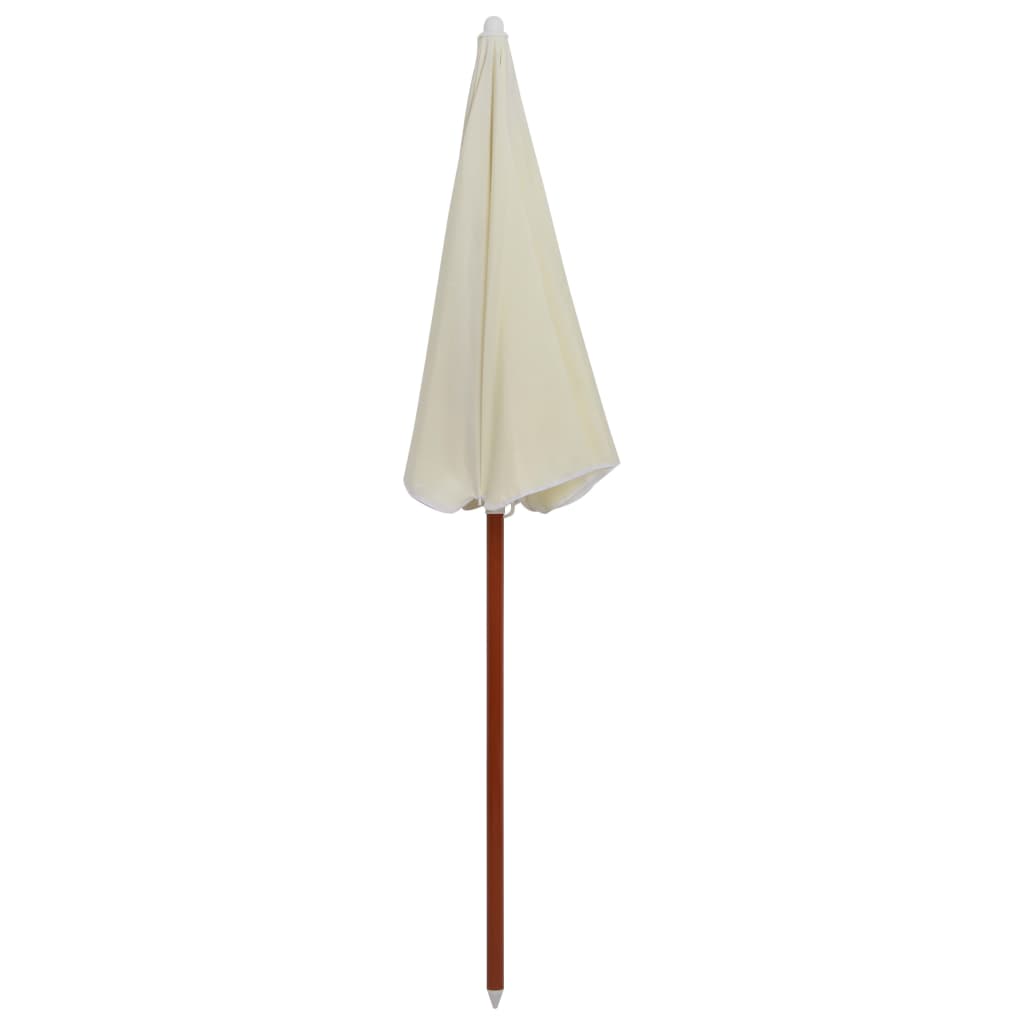 Sonnenschirm mit Stahl-Mast 300 cm Sandweiß