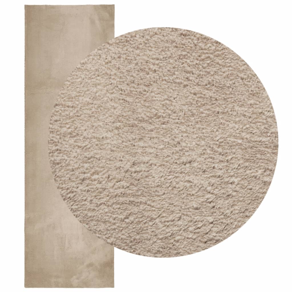 Teppich HUARTE Kurzflor Weich und Waschbar Anthrazit 60x110 cm