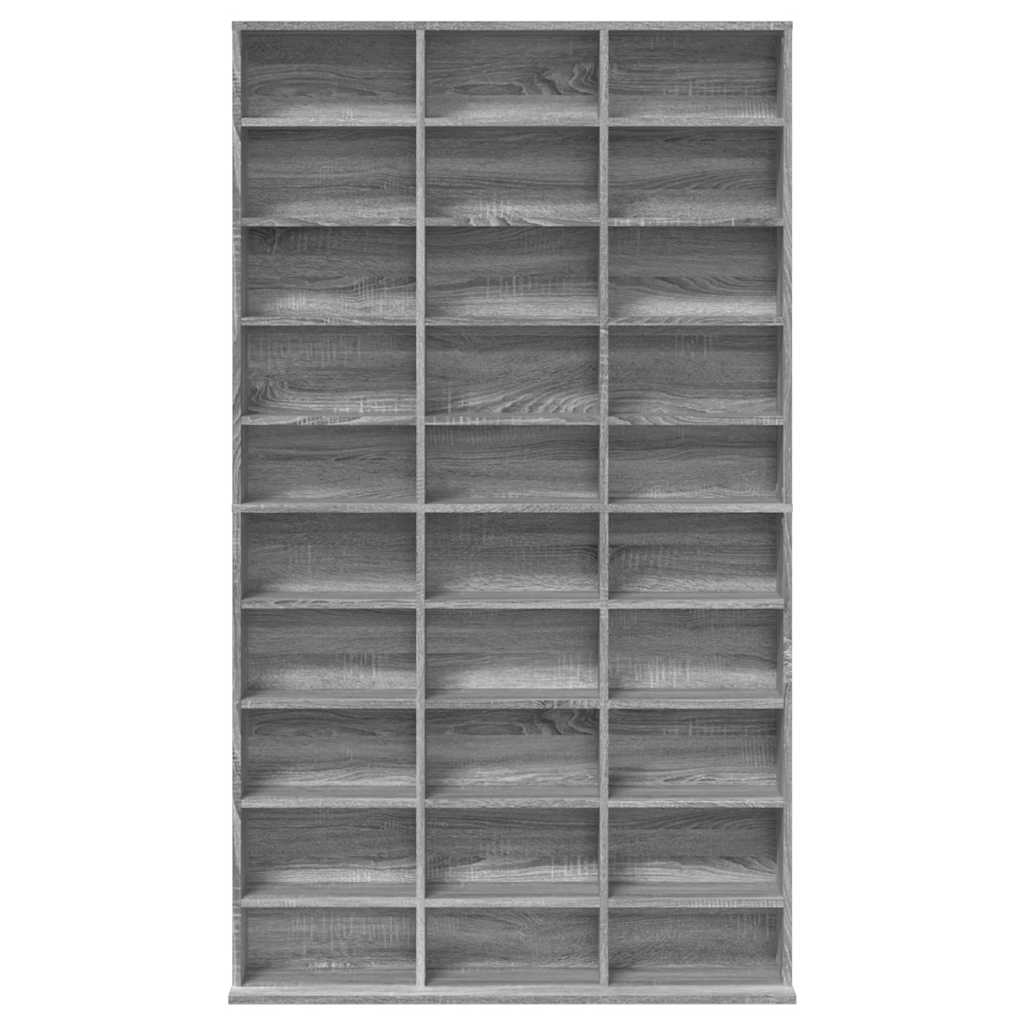 CD Regal Schwarz Eichen-Optik 101 x 23 x 177,5 cm Holzwerkstoff