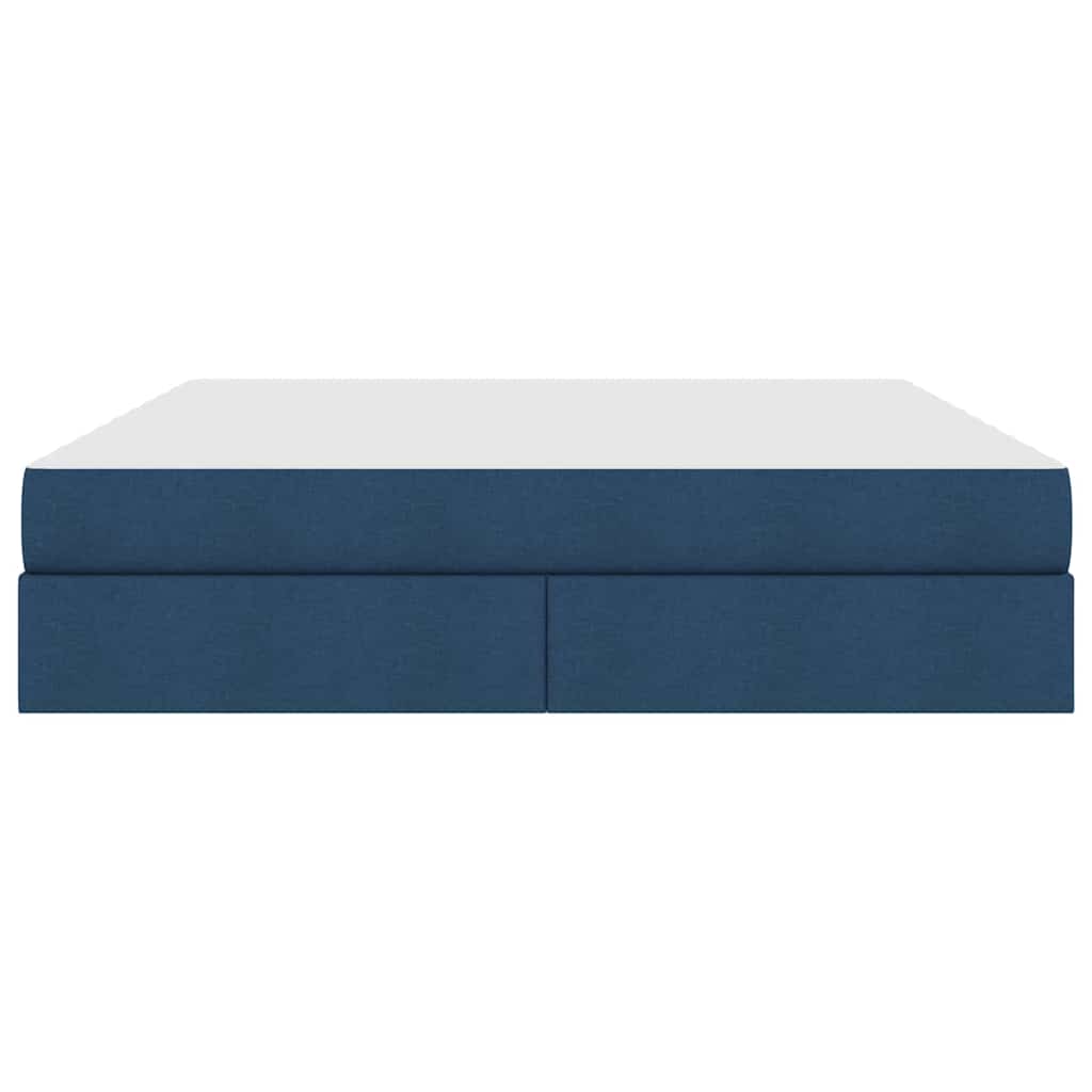Aufbewahrungsbett mit Matratze Hellgrau 90 x 190 cm Polyester