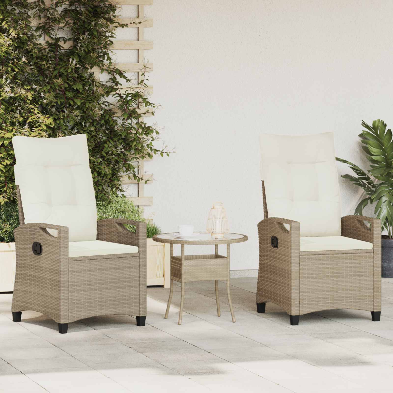 Gartenstuhl 2 pcs Schwarz 56 x 64 x 94 cm Stahl und Polyester