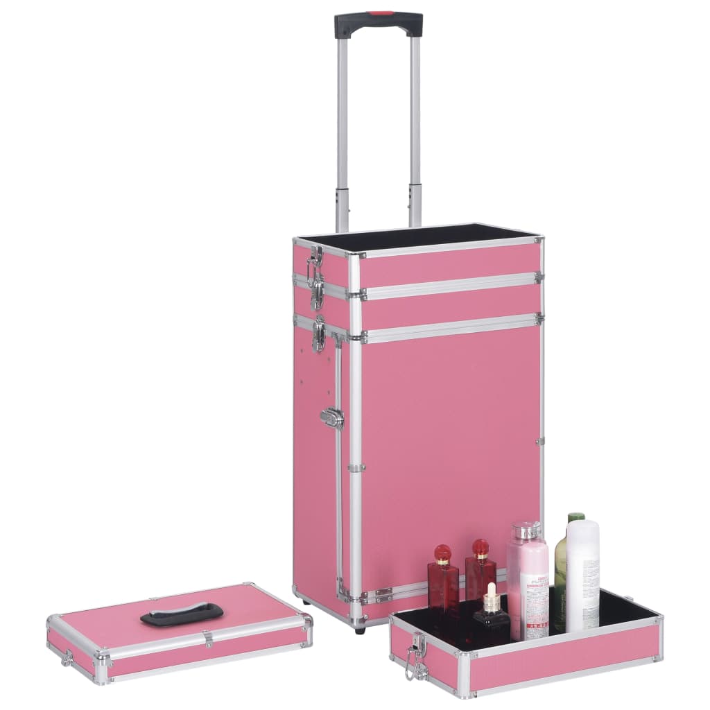 Kosmetikkoffer Aluminium Schwarz