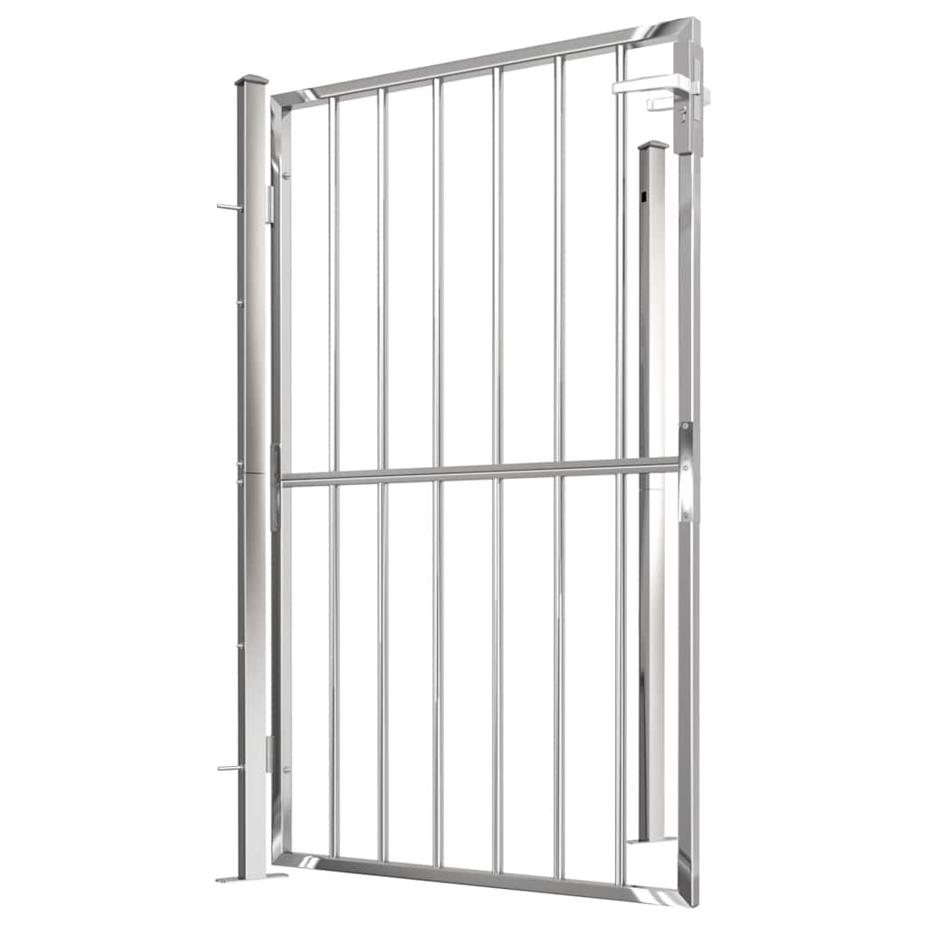 Gartentor 100 x 95 cm Edelstahl