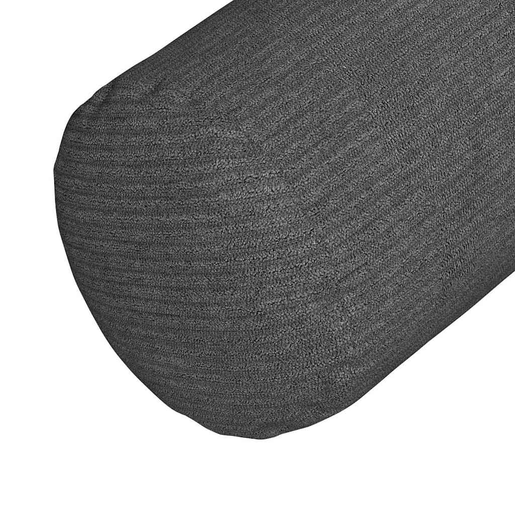 Bolsterkissen 2 pcs Hellgrau Ø 15 x 40 cm Cordstoff