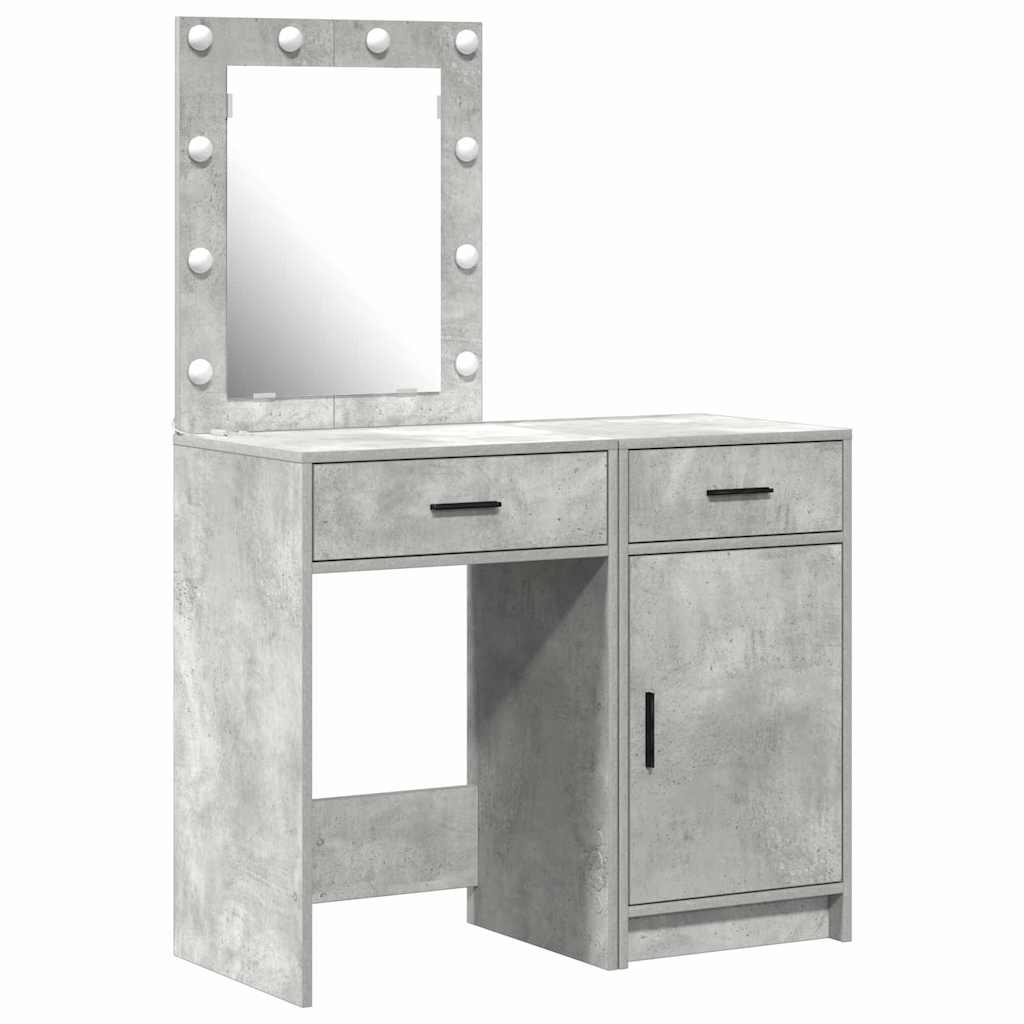 Schminktisch mit Tür 2 pcs Weiß 50 x 41 x 135 cm Holzwerkstoff