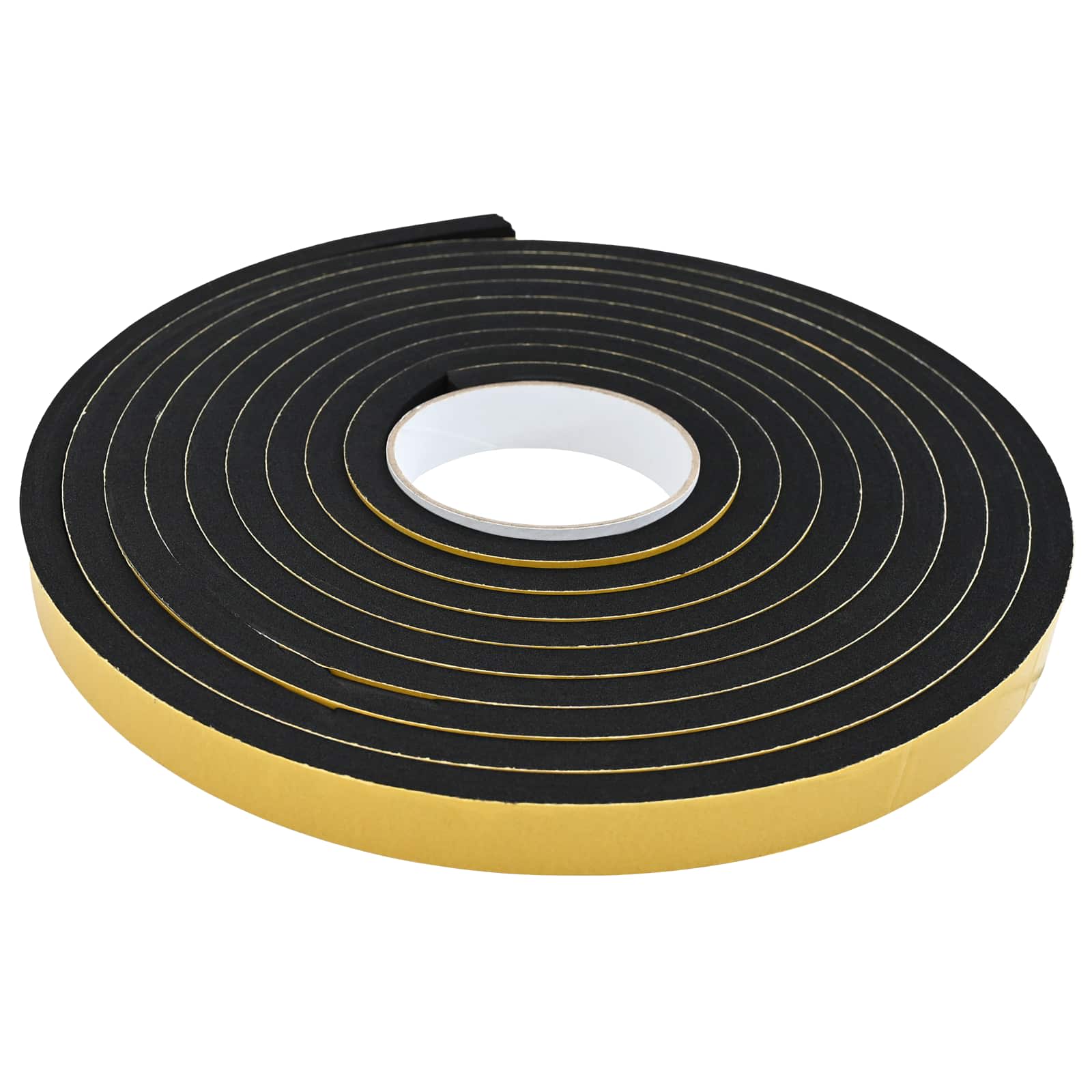 Selbstklebendes Schaumstoffband Schwarz 10mm x 10m CR-Schaum
