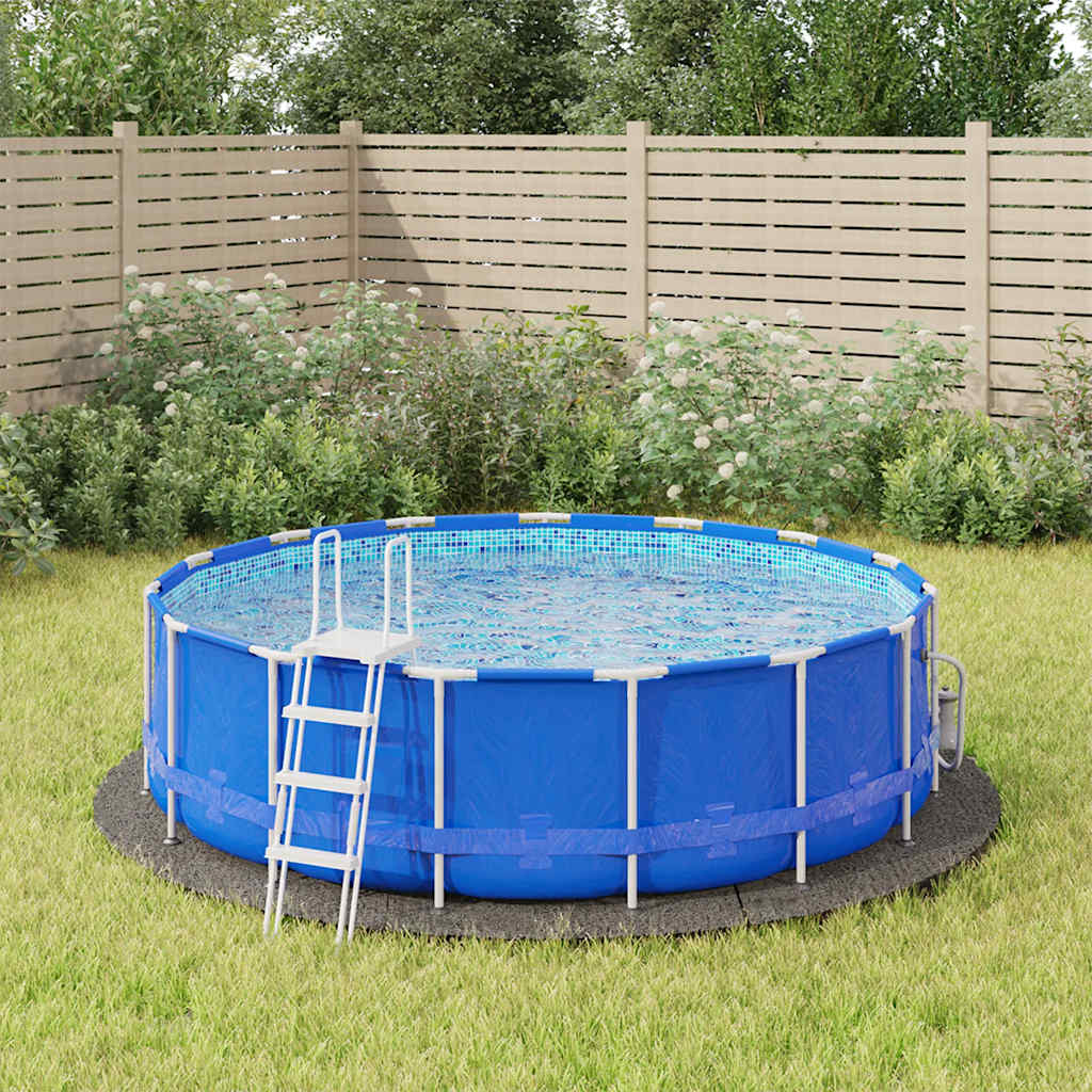 Bodenfolie für Pools Schwarz Ø 244 cm Vliesstoff