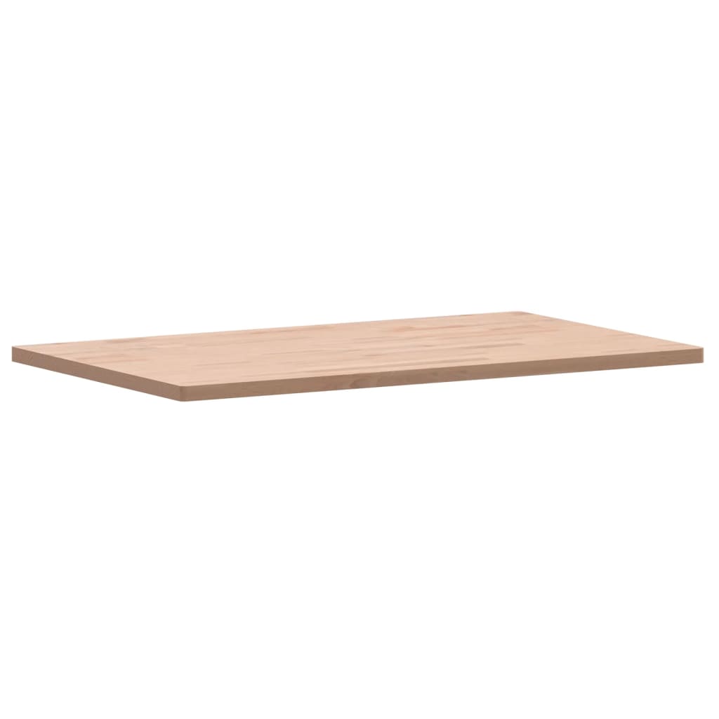 Tischplatte 80x40x1,5 cm Rechteckig Massivholz Buche