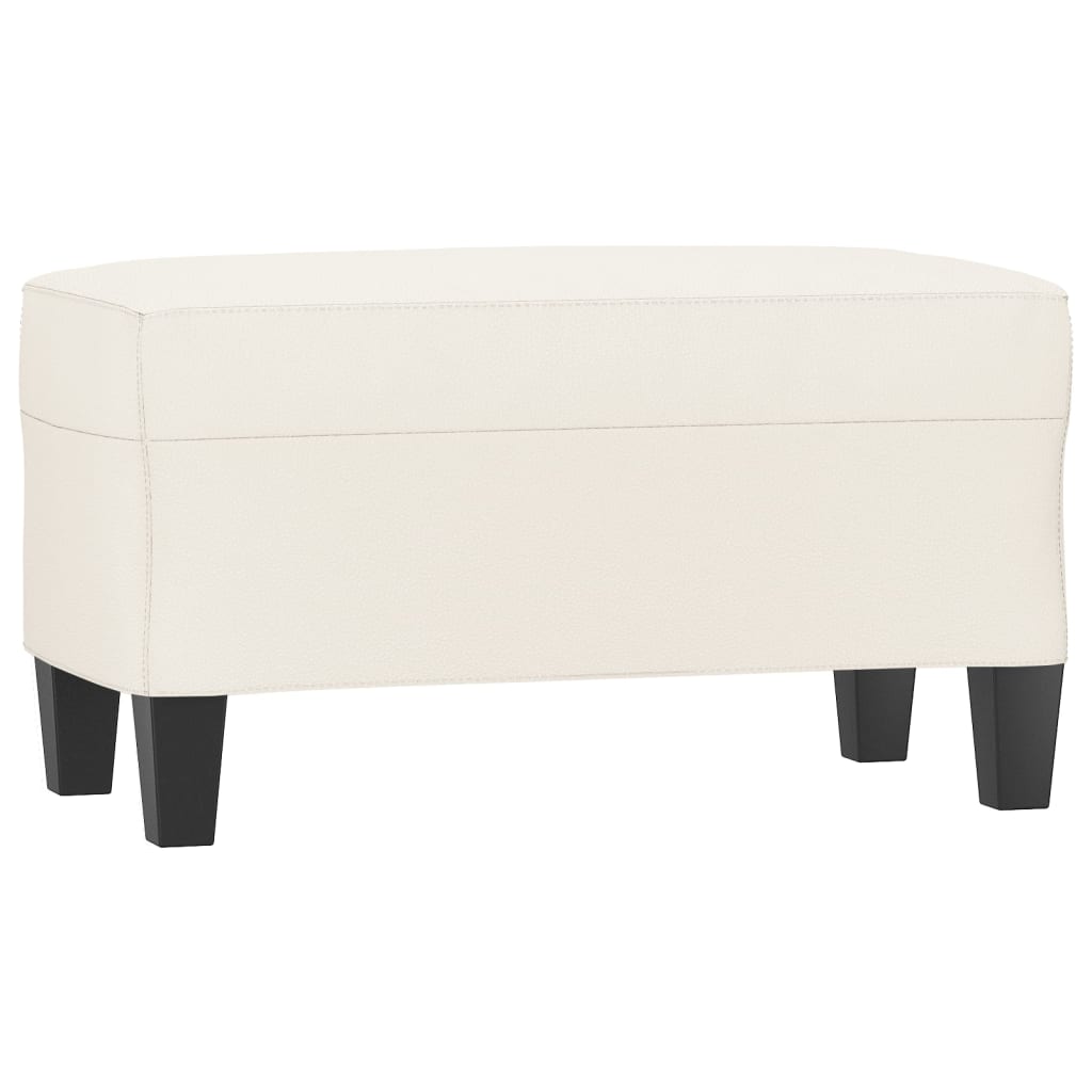 Sitzbank Schwarz 70x35x41 cm Kunstleder