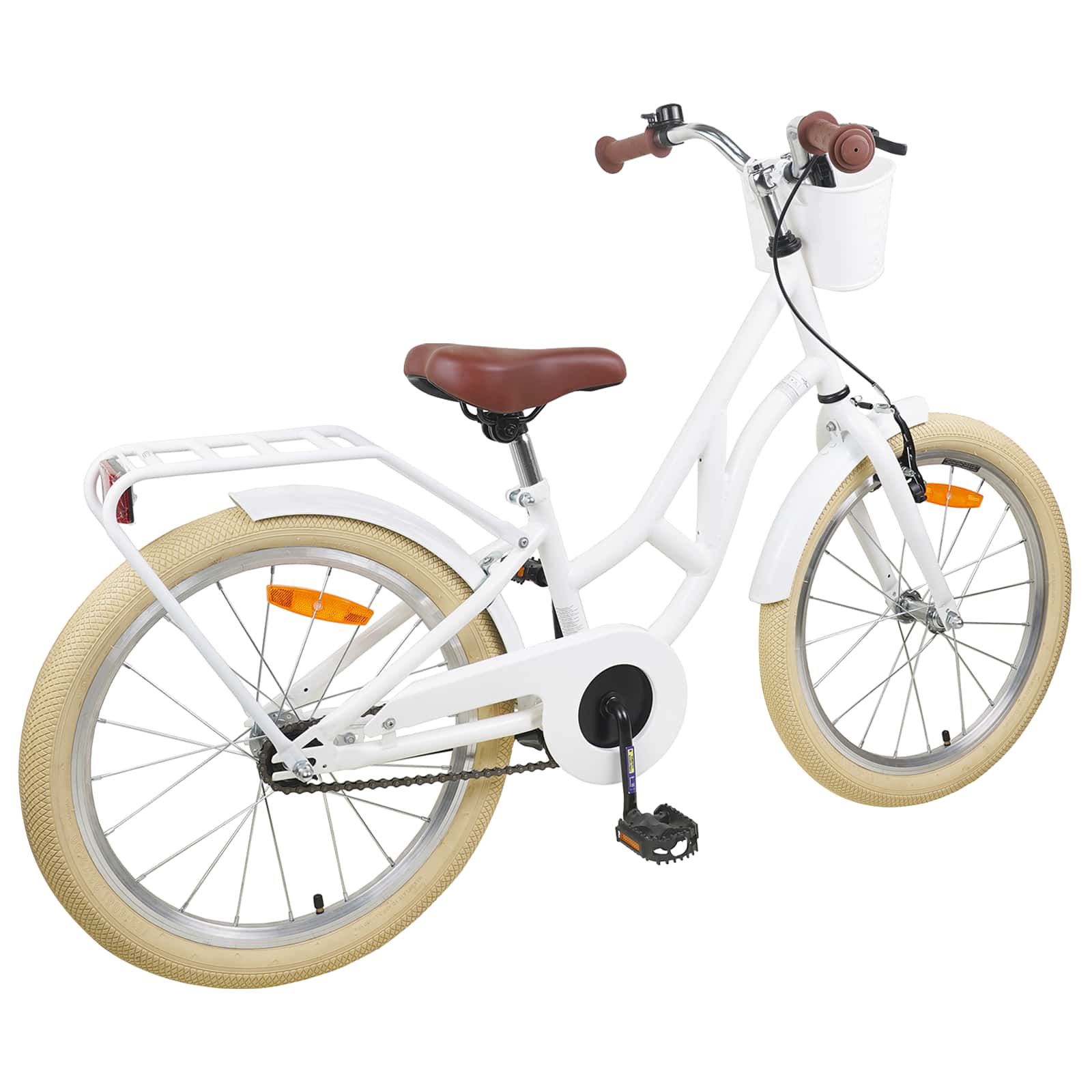 Kinderfahrrad 20 Zoll für 6-11 Jahre alt Schwarz