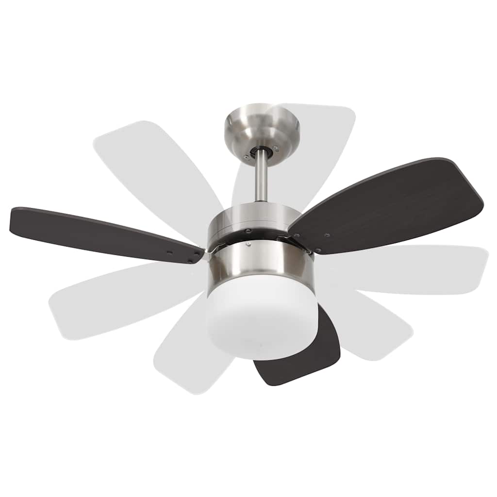 Deckenventilator mit Licht und Fernbedienung 108 cm Dunkelbraun
