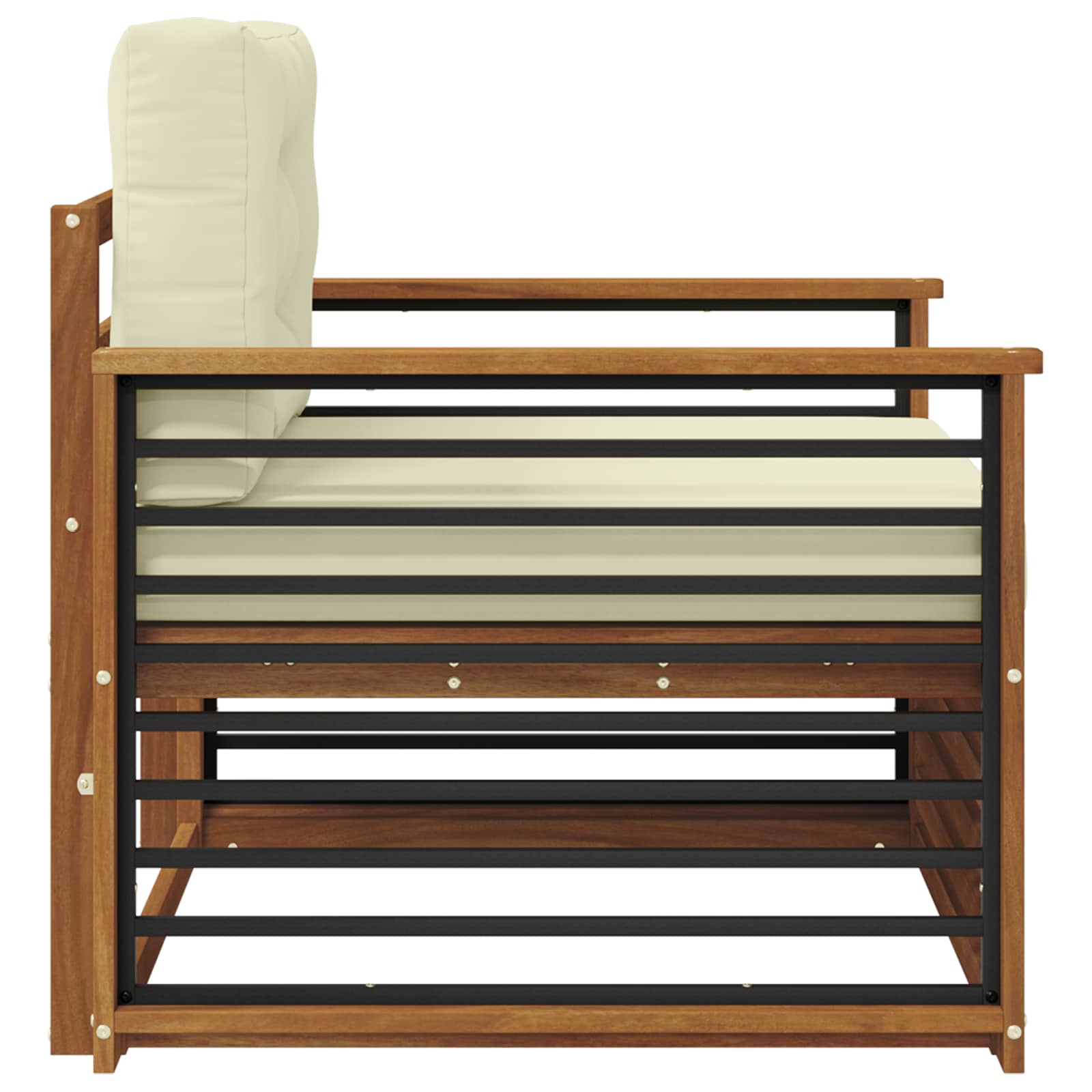 2 Stück Outdoor-Sofa Natur