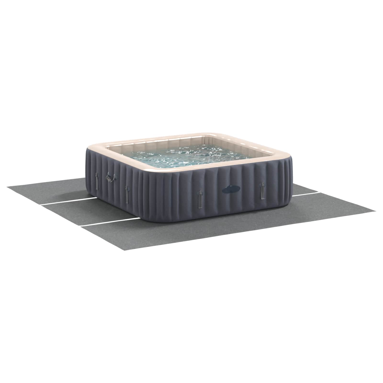 Bodenfolie für Pools 1 274 x 274 x 0,1 cm Quadratisch Hellgrau