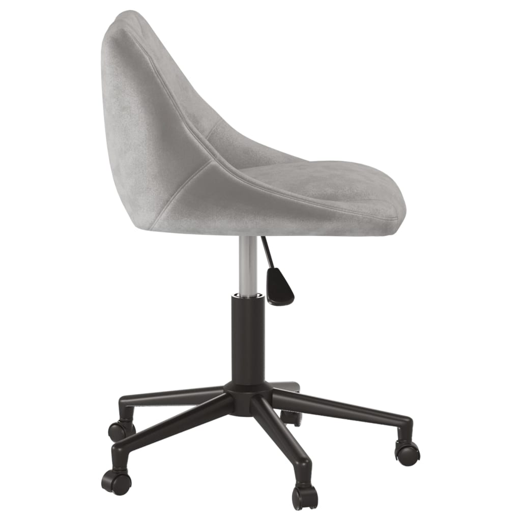 Bürostuhl Drehbar Creme Samt