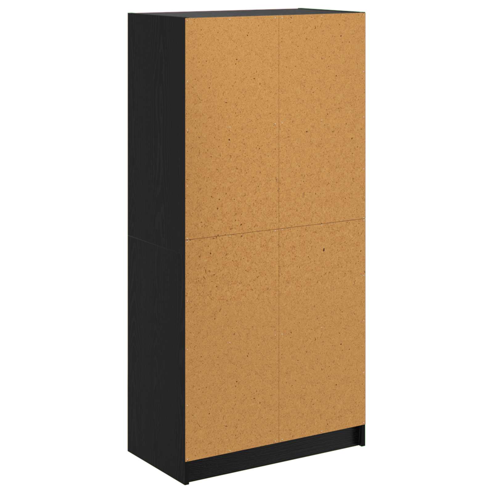 Bücherschrank mit Türen Weiß 136x37x142 cm Holzwerkstoff
