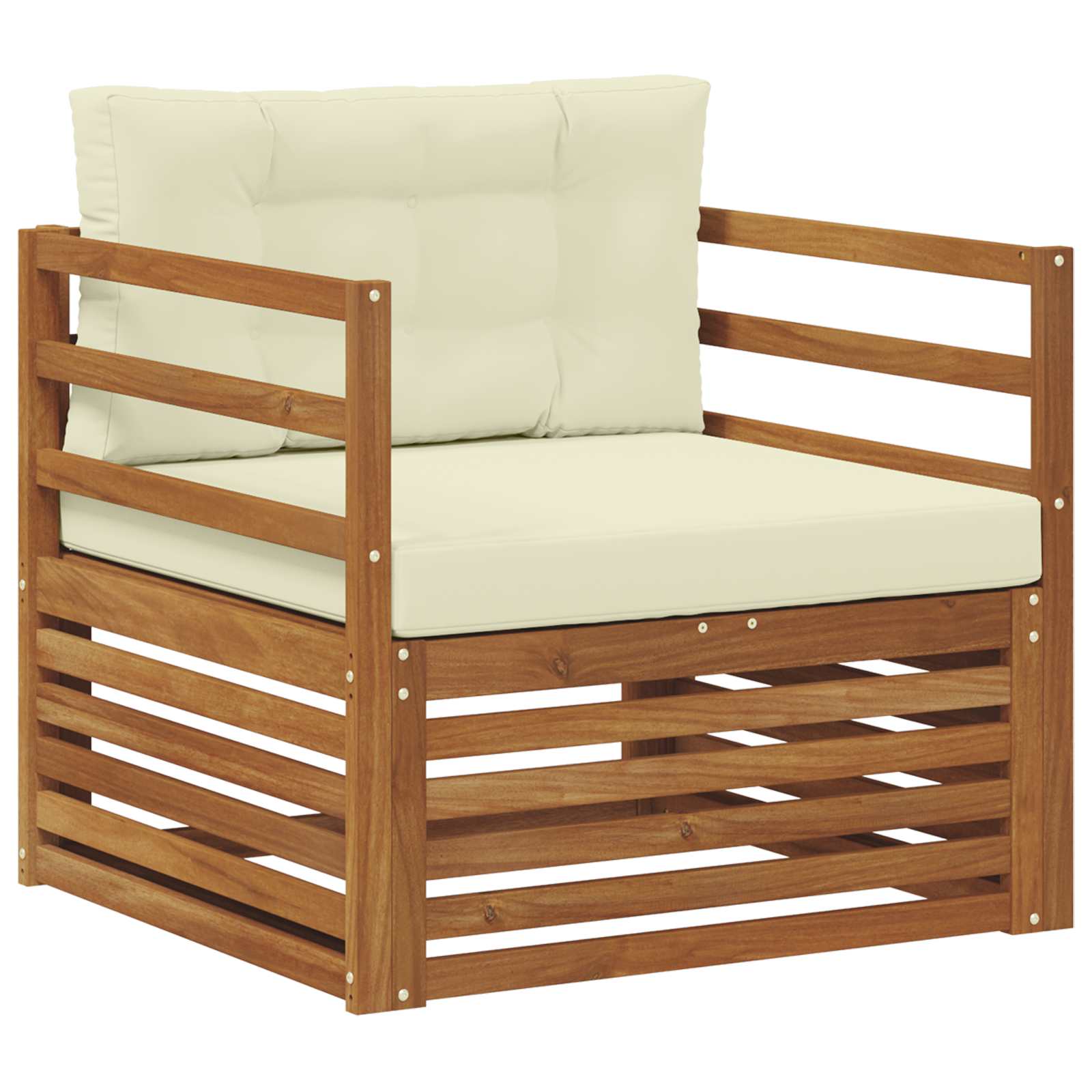 2 Stück Outdoor-Sofa Natur