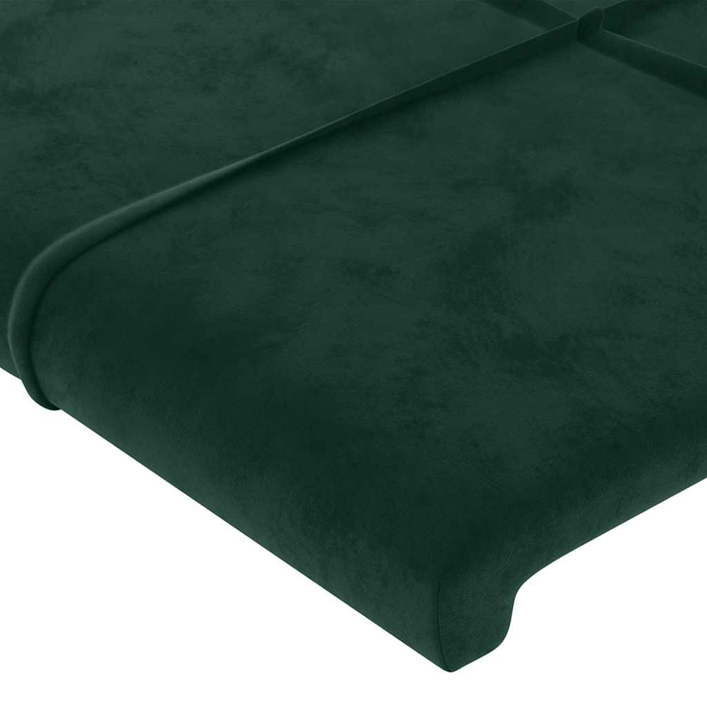 Kopfteil mit Ohren Dunkelblau 93x16x78/88 cm Samt
