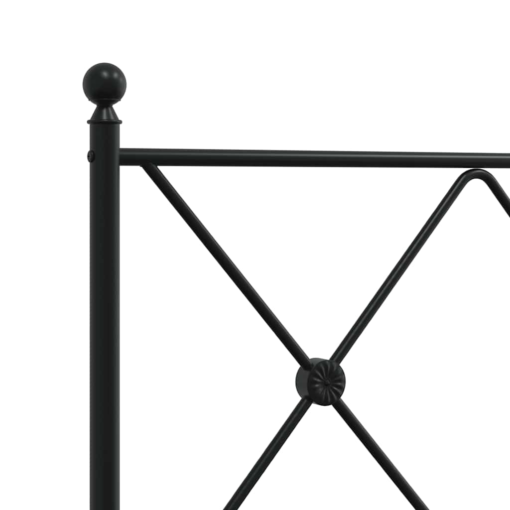 Ersatz-Kopfteil Metall Schwarz 75 cm