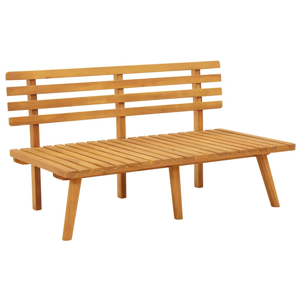 2-Sitzer-Gartensofa mit Kissen Massivholz Akazie