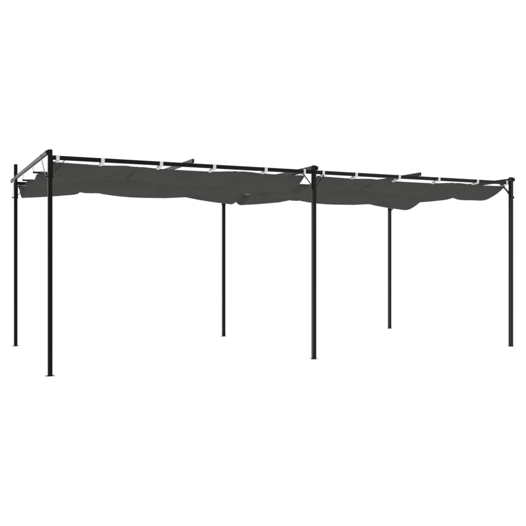 Pergola mit Schiebedach Creme 295x292x230 cm
