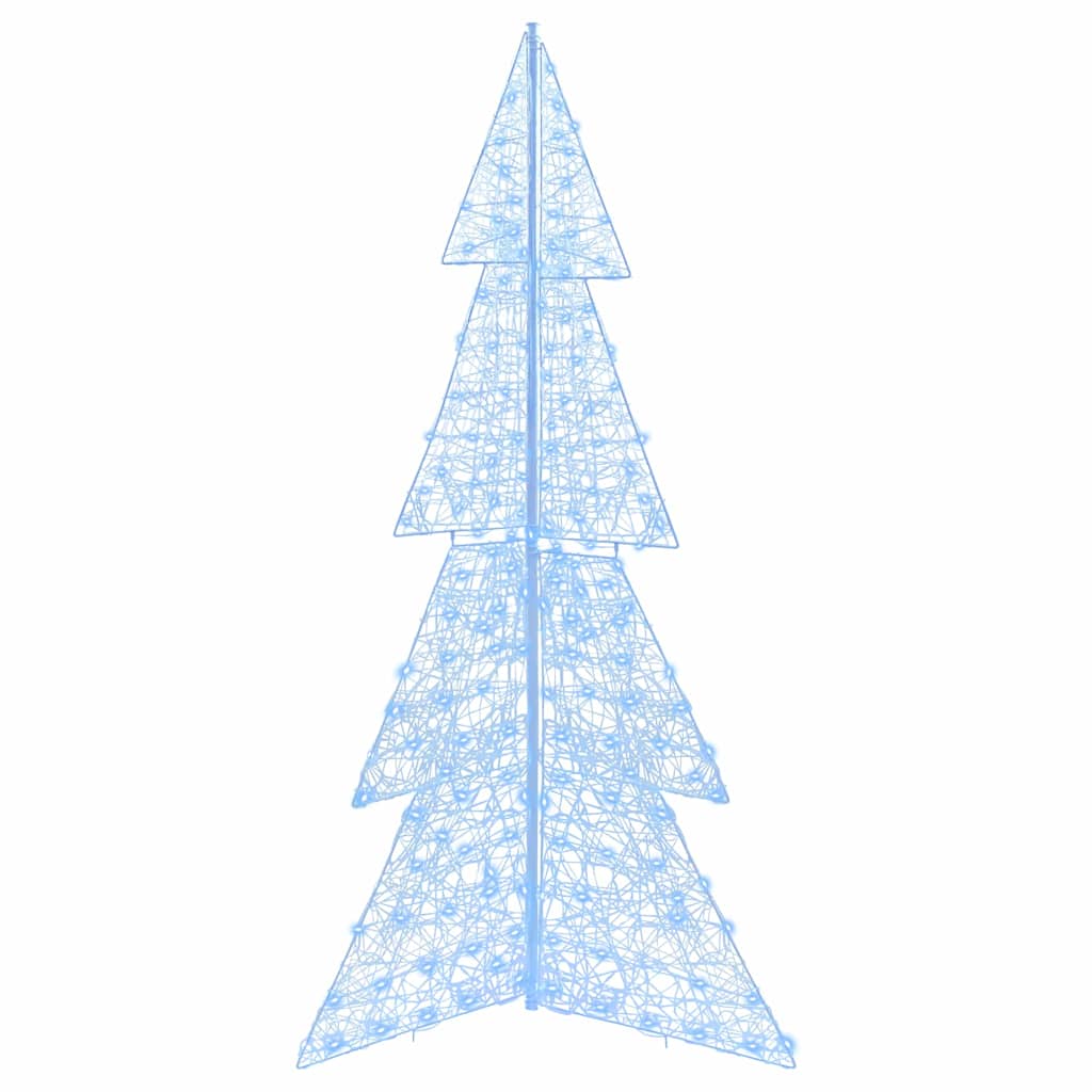 Weihnachtsbaum mit 100 LEDs Warmes Weiß 120 cm Acryl