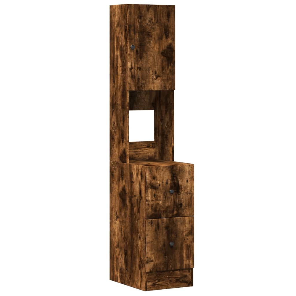 Küchenschrank Weiß 60x50x180 cm Holzwerkstoff