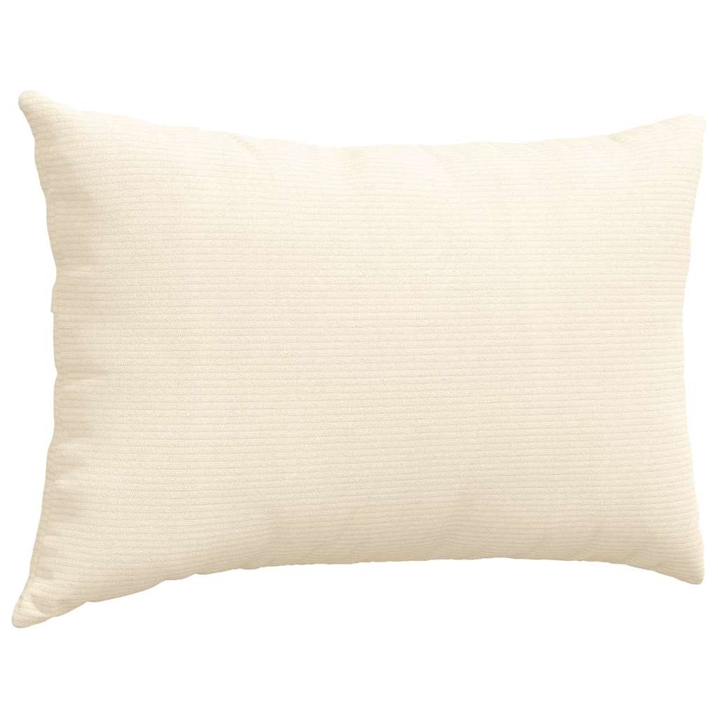 Sofakissen 2 Stück Hellgrau 50 x 30 cm Cordstoff