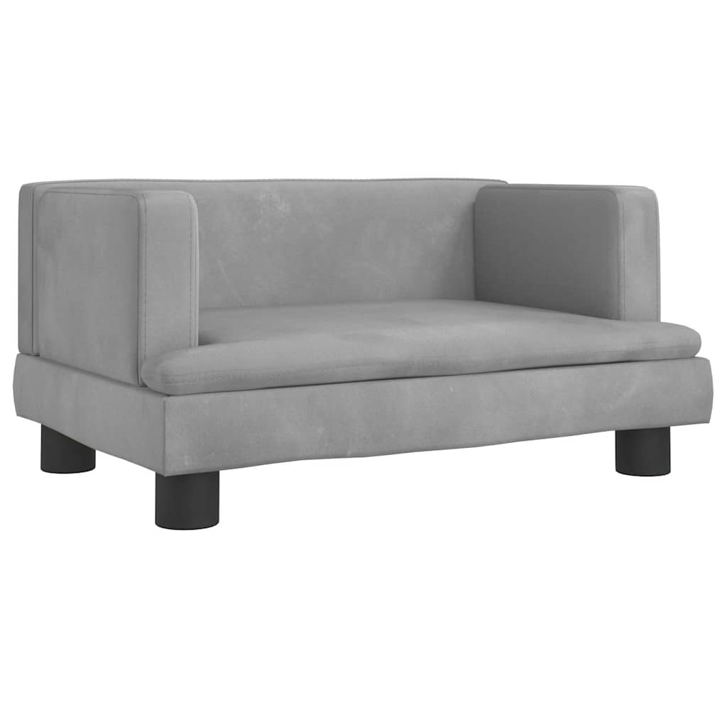 Hundebett Blau 80x45x30 cm Samt