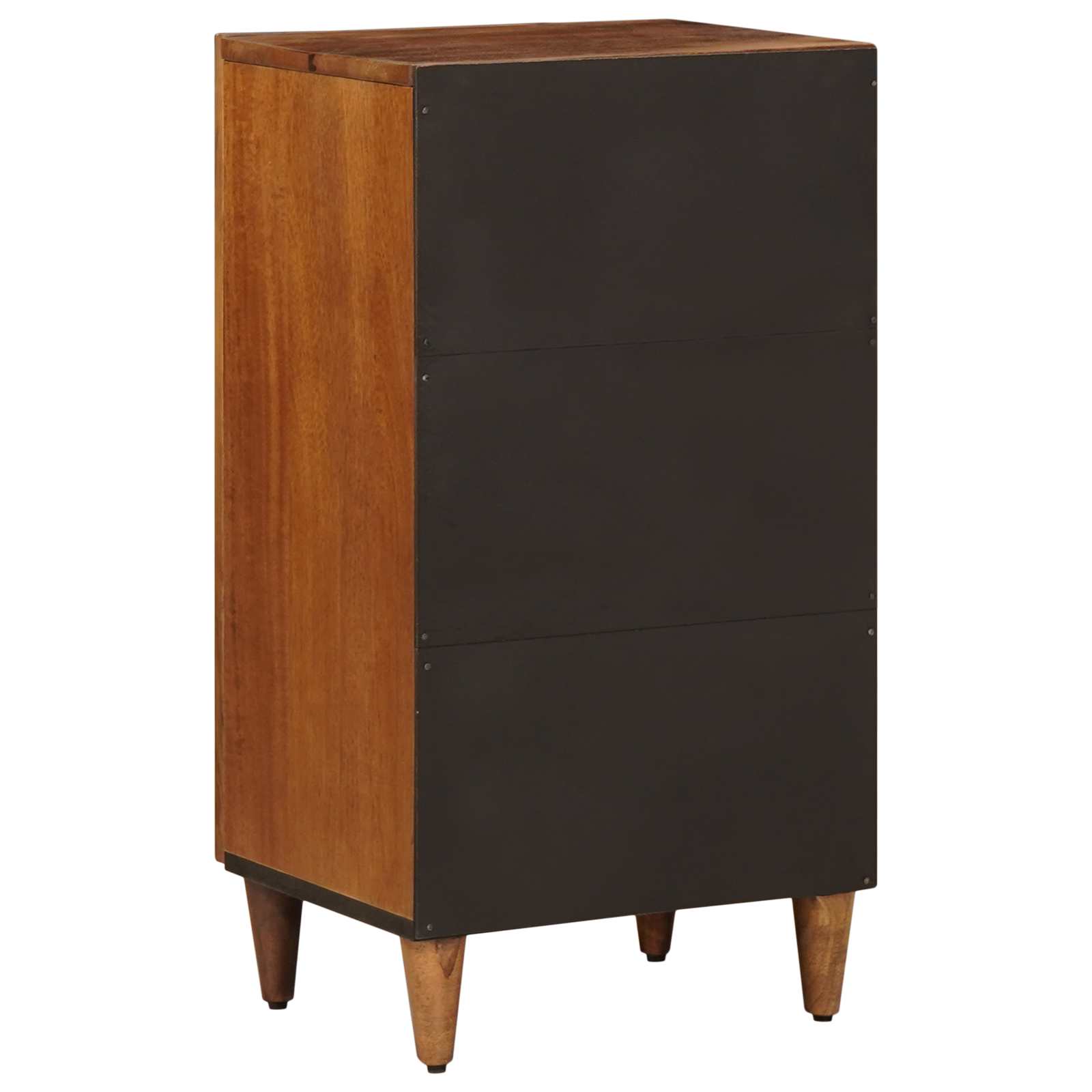 Sideboard mit Speicher Walnuss 40 x 33 x 75 cm Massivholz Mango