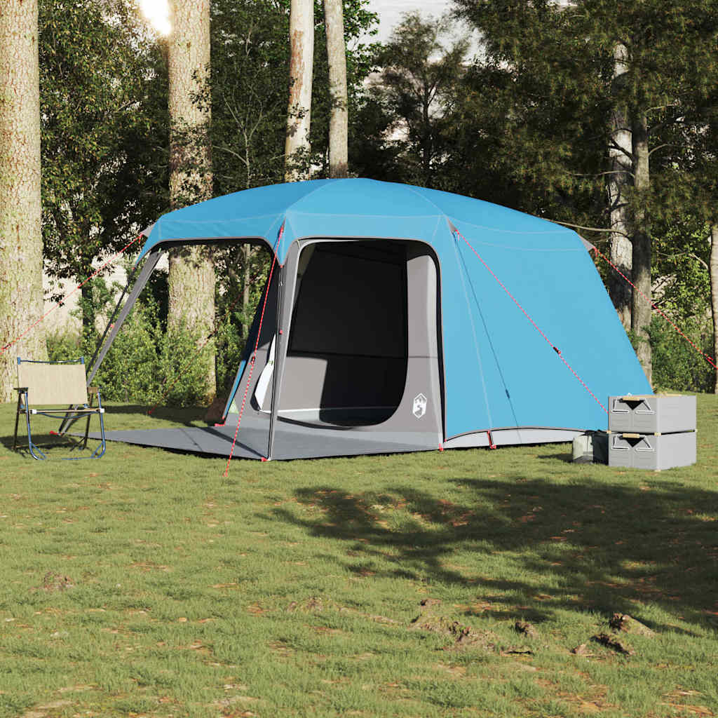 Campingzelt mit Vorzelt 5 Personen Grün Wasserdicht