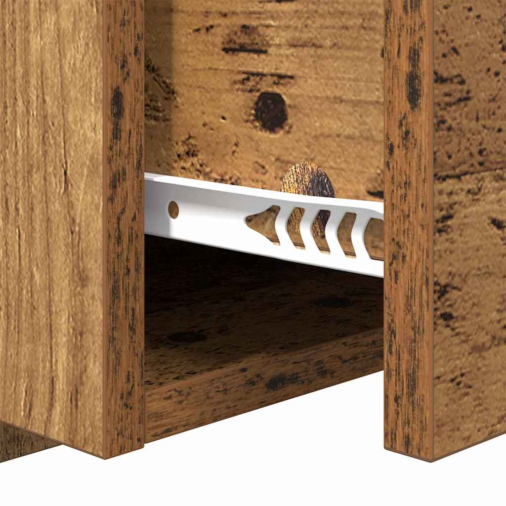 Kopfteil mit Nachttischen Weiß Holzwerkstoff