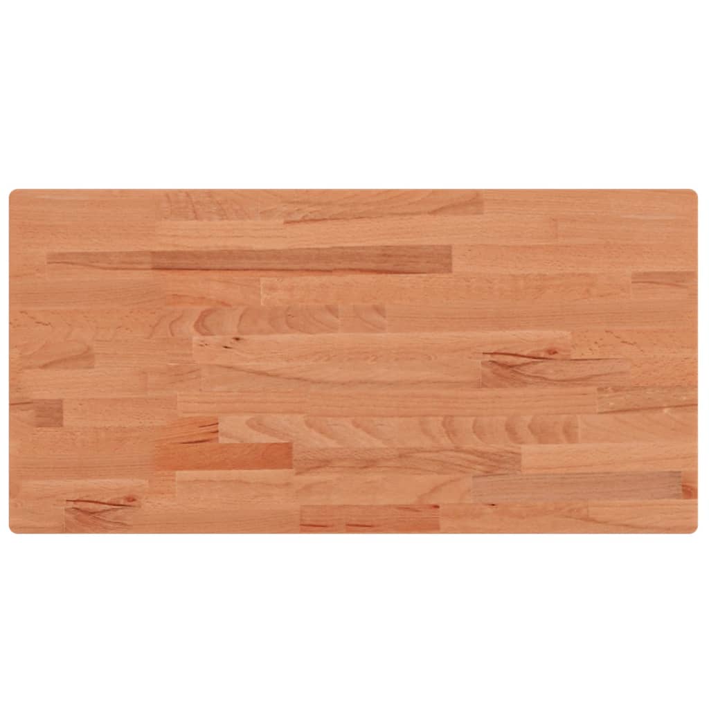 Tischplatte 80x40x1,5 cm Rechteckig Massivholz Buche