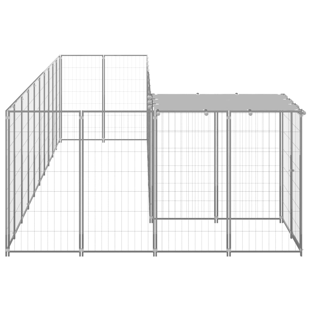 Hundezwinger Schwarz 7,26 m² Stahl