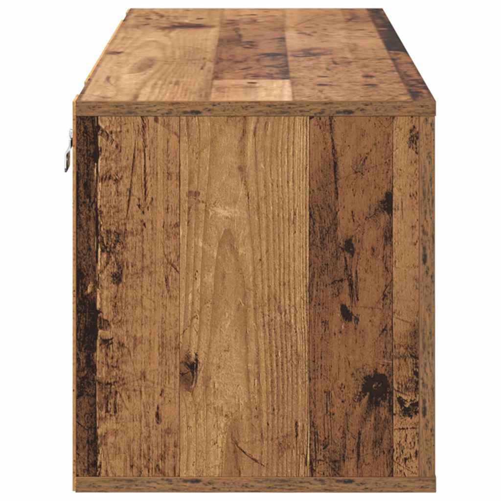 Wand-Schuhschrank Weiß 100x35x38 cm Holzwerkstoff