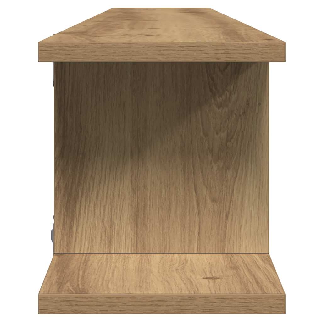Wandregale 2 Stk. Weiß 75x18x20 cm Holzwerkstoff