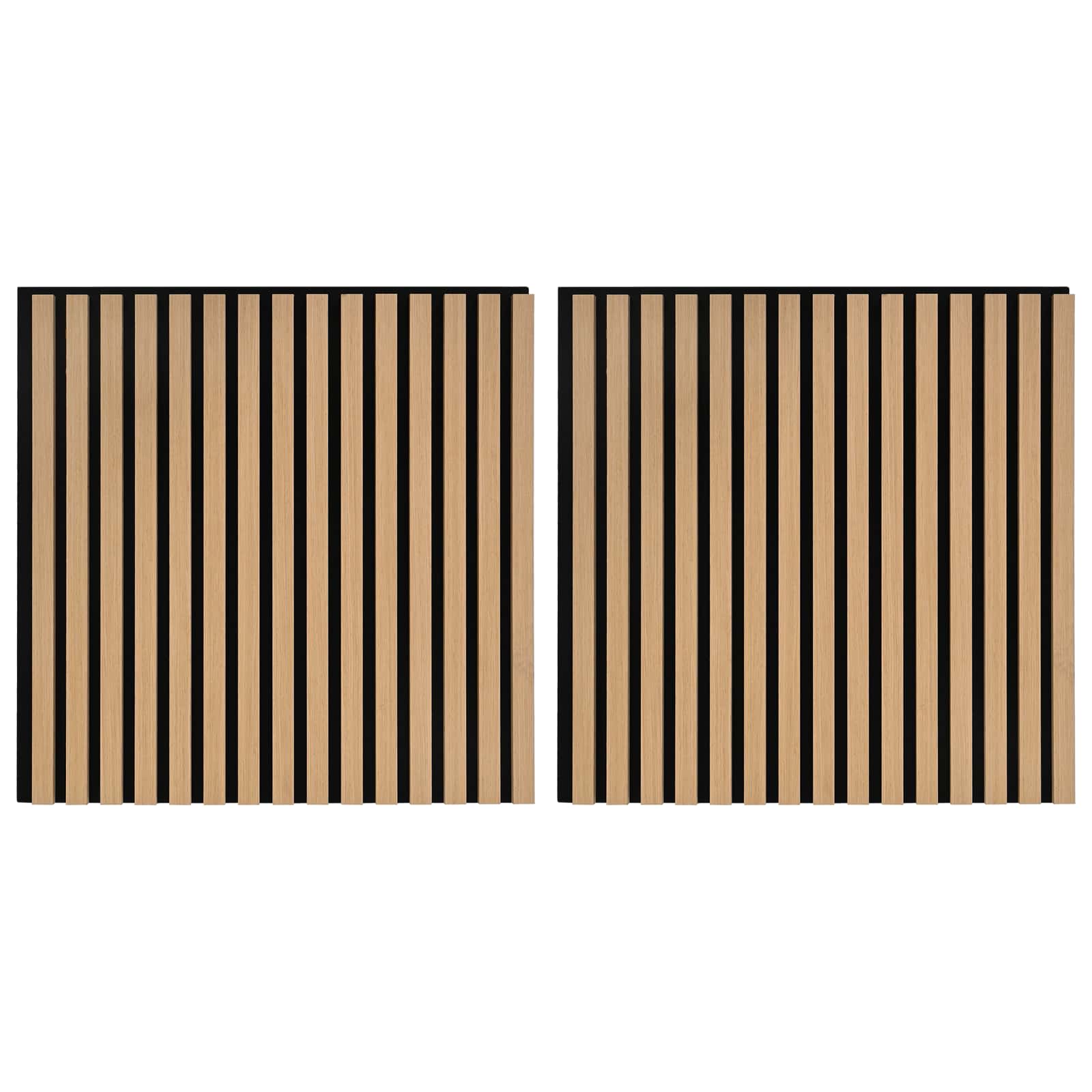 Wandpaneele 2 pcs Natur 60,5 x 60 cm