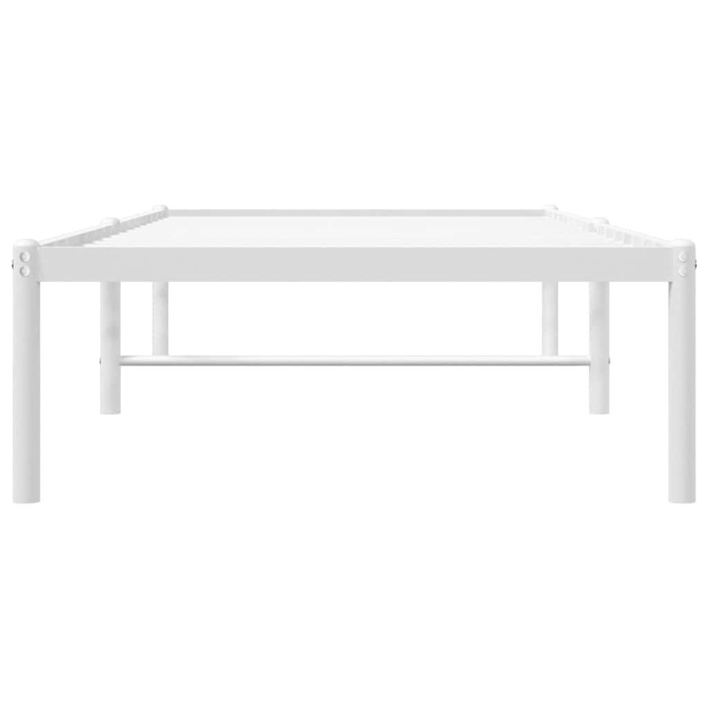 Bettgestell Metall Schwarz 75x190 cm