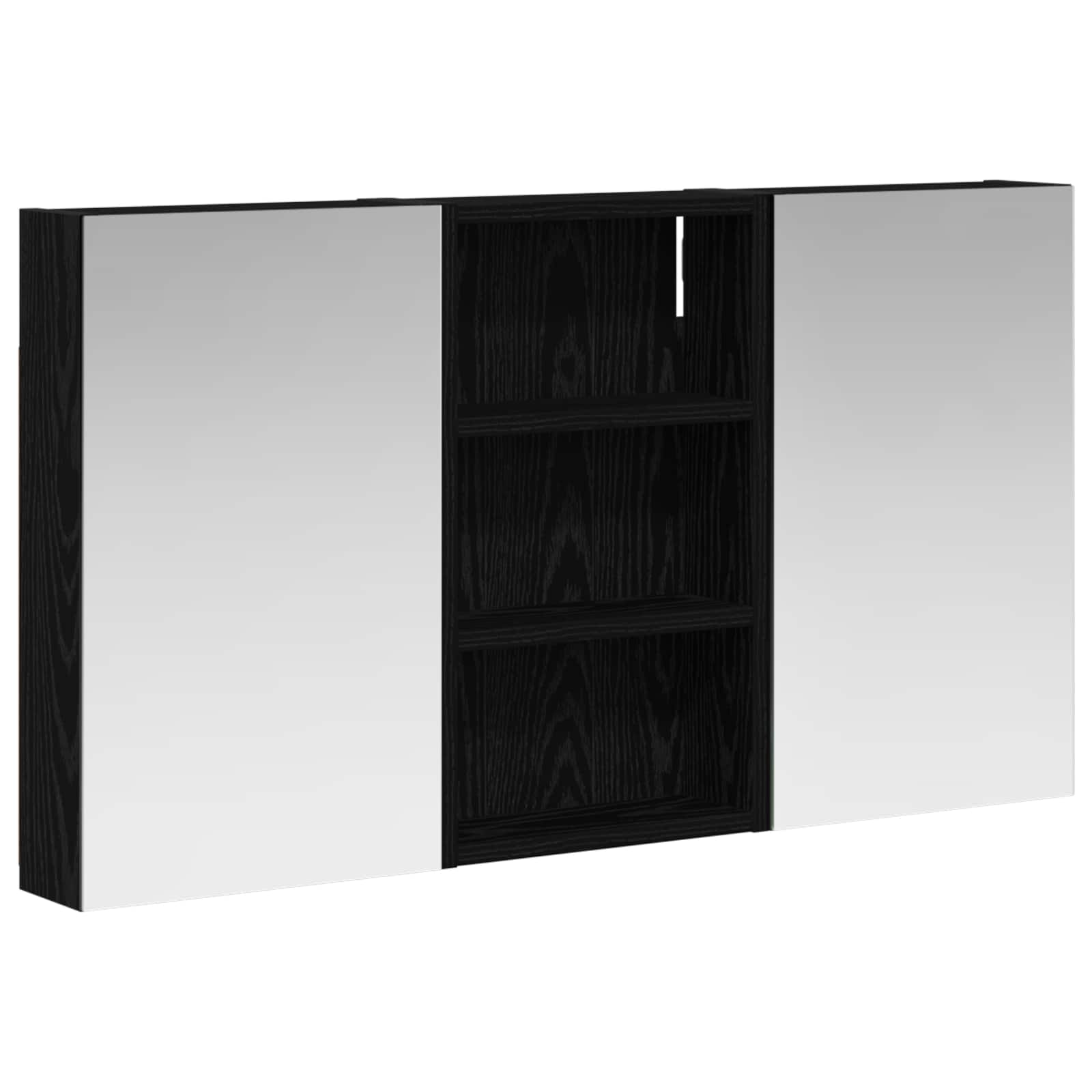 Badezimmerschrank-Set 3 pcs 80 x 10,5 x 50 cm Holzwerkstoff