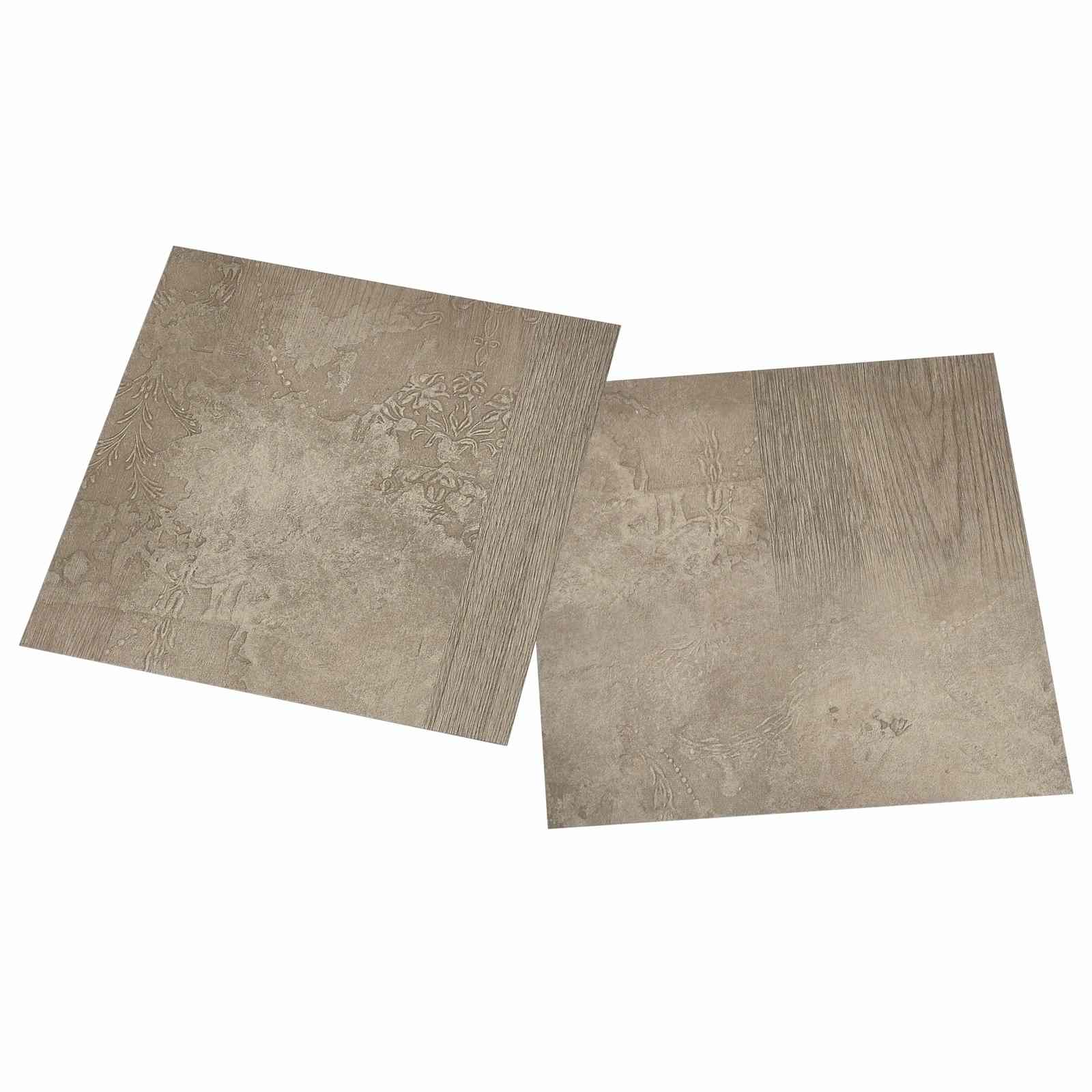 Selbstklebende Bodenplanken 30,5 x 30,5 cm 20 pcs PVC Betongrau