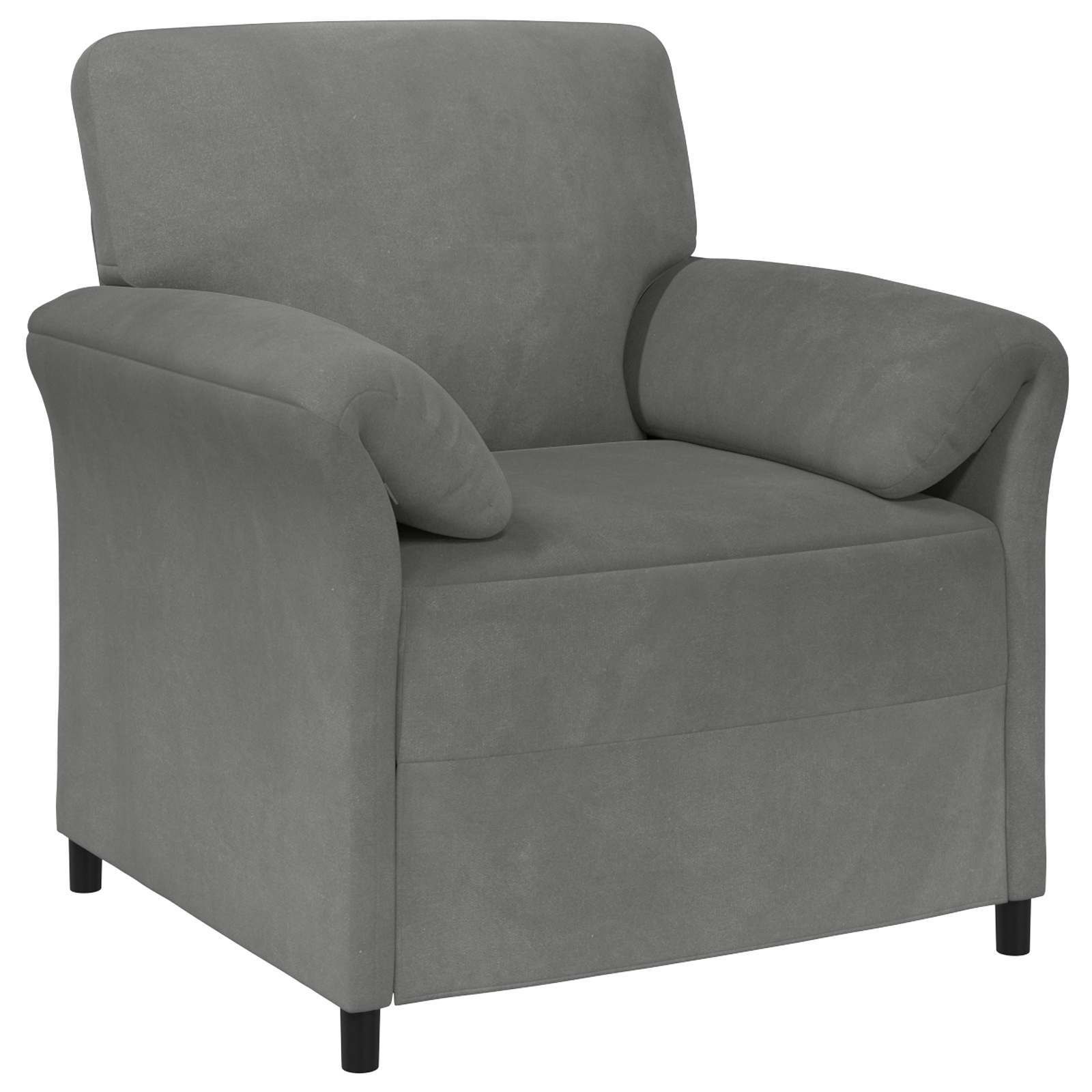 1-Sitzer Sofa Hellgrau 88 x 83 x 95 cm Samt