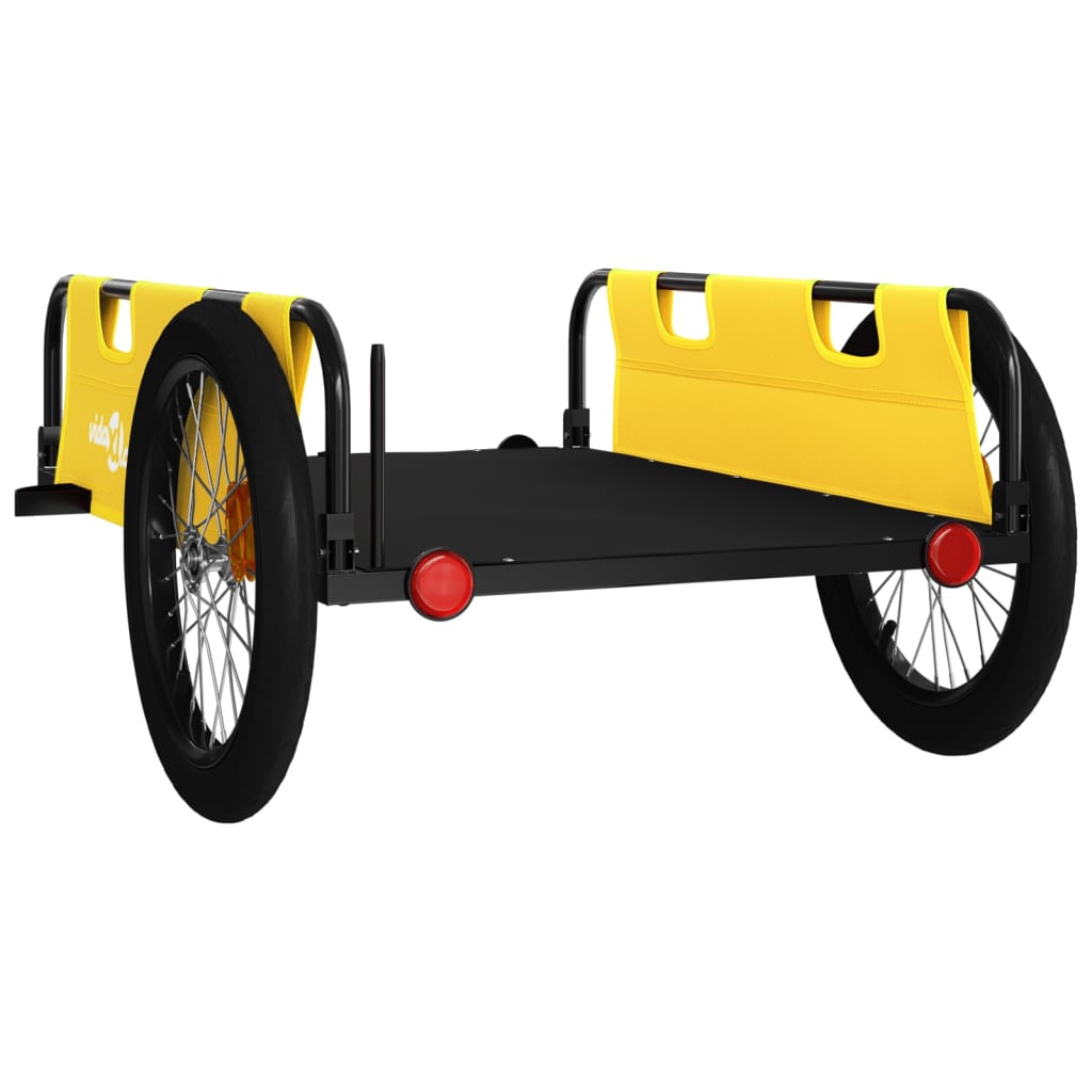 Fahrradanhänger Orange Oxford-Gewebe und Eisen