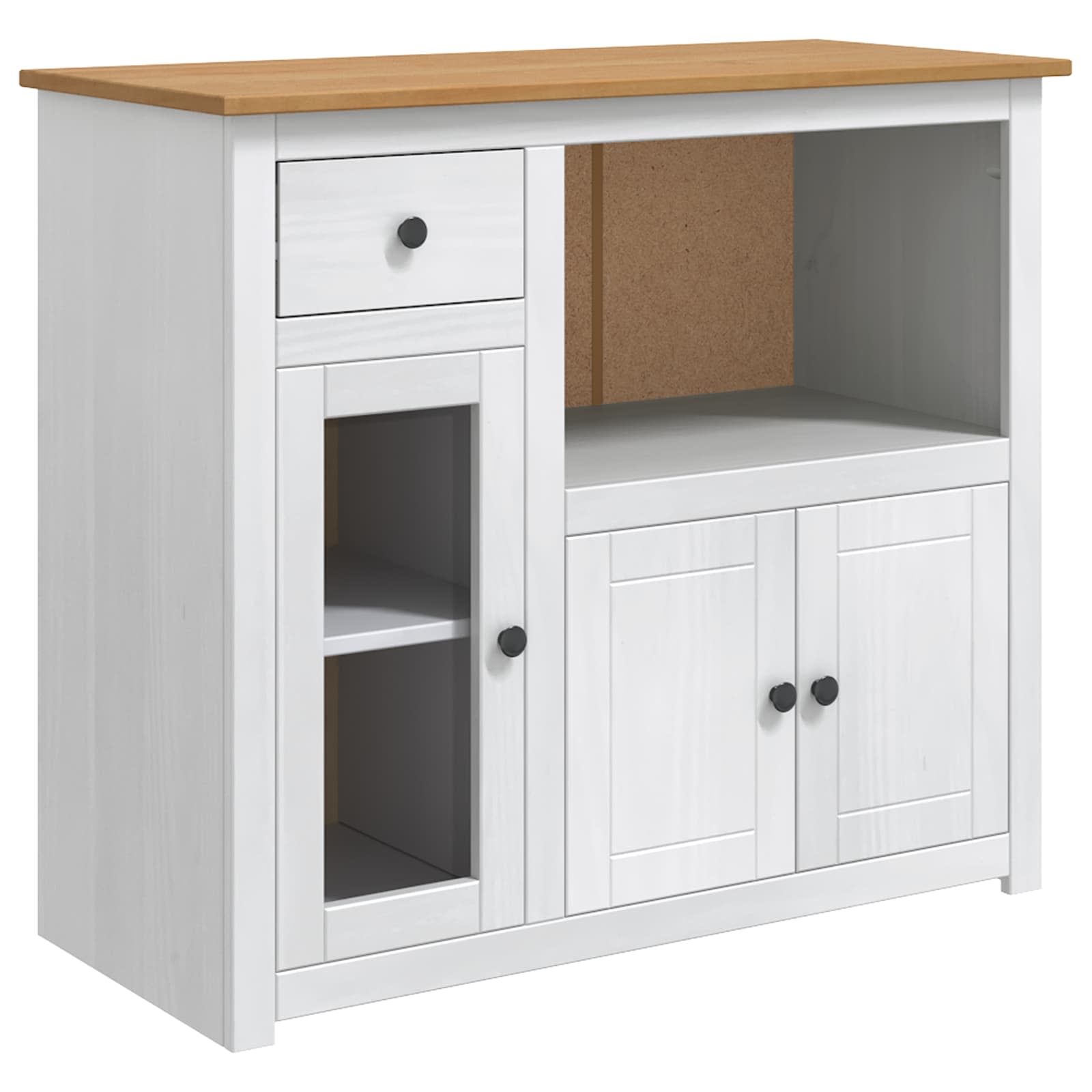 Mikrowellen-Sideboard PANAMA Honigwachs 99,5 x 44 x 86,5 cm