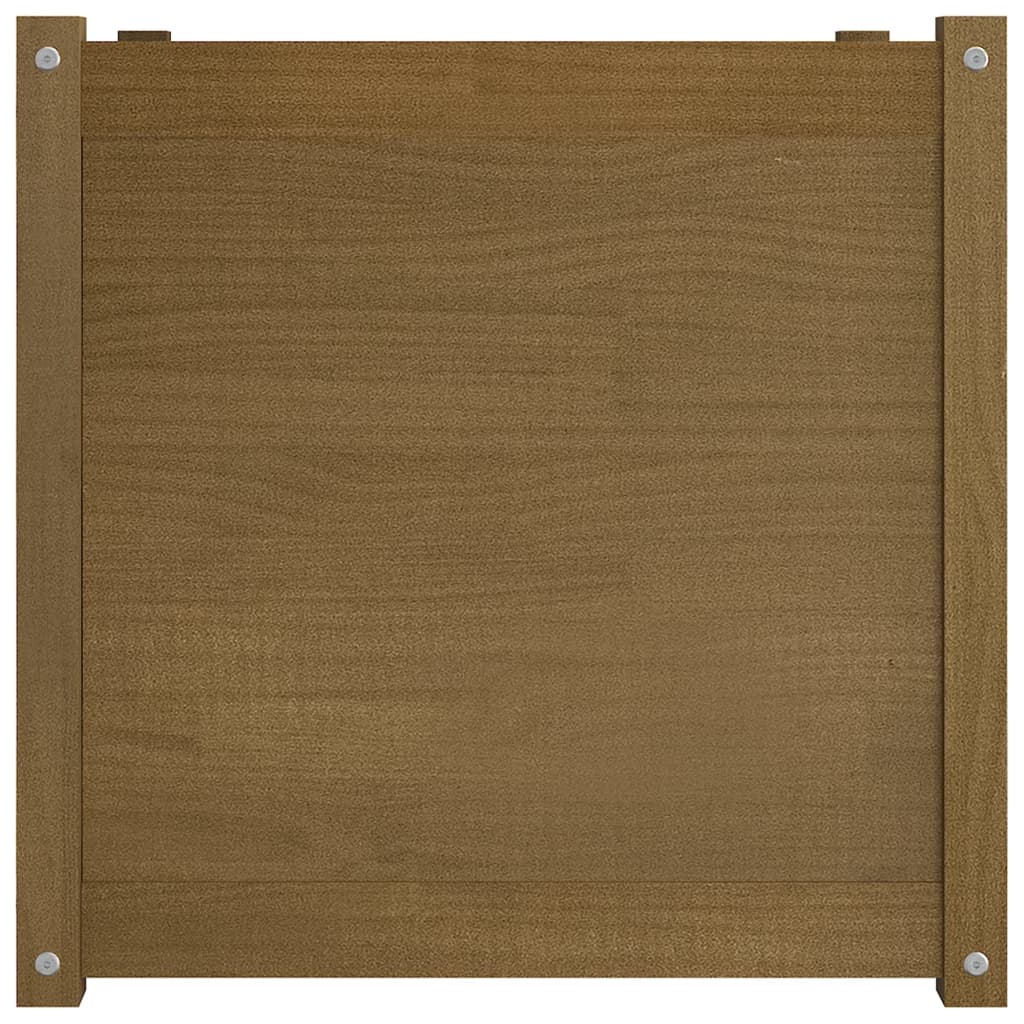 Pflanzkübel 2 Stk. Weiß 60x60x60 cm Massivholz Kiefer