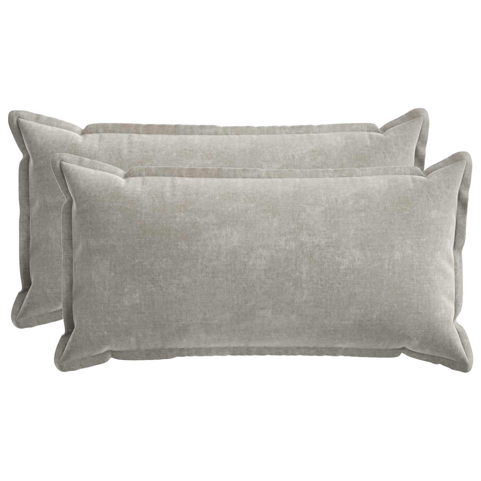 Kissenbezug 2 Stk. HOUTEN Dunkelgrau 30 x 30 cm Chenille-Stoff