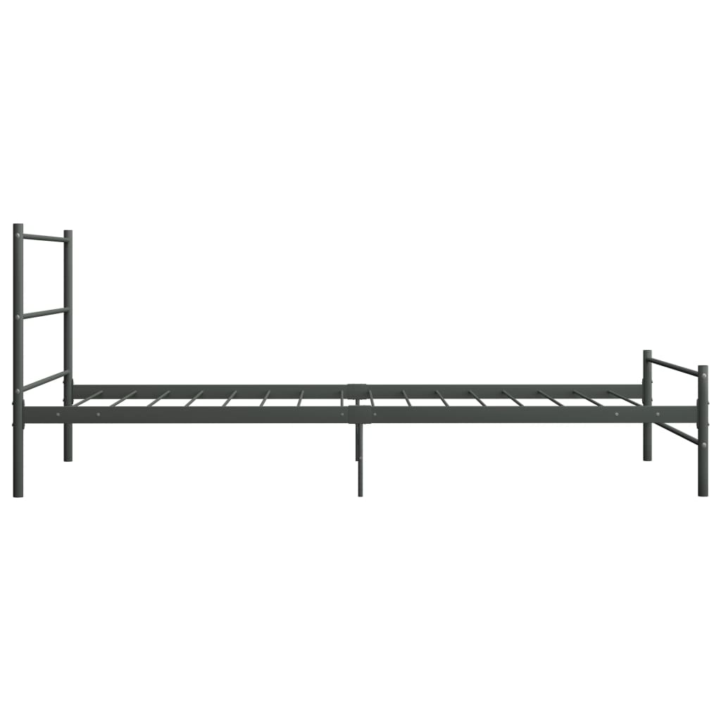 Bettgestell Grau Metall 180×200 cm