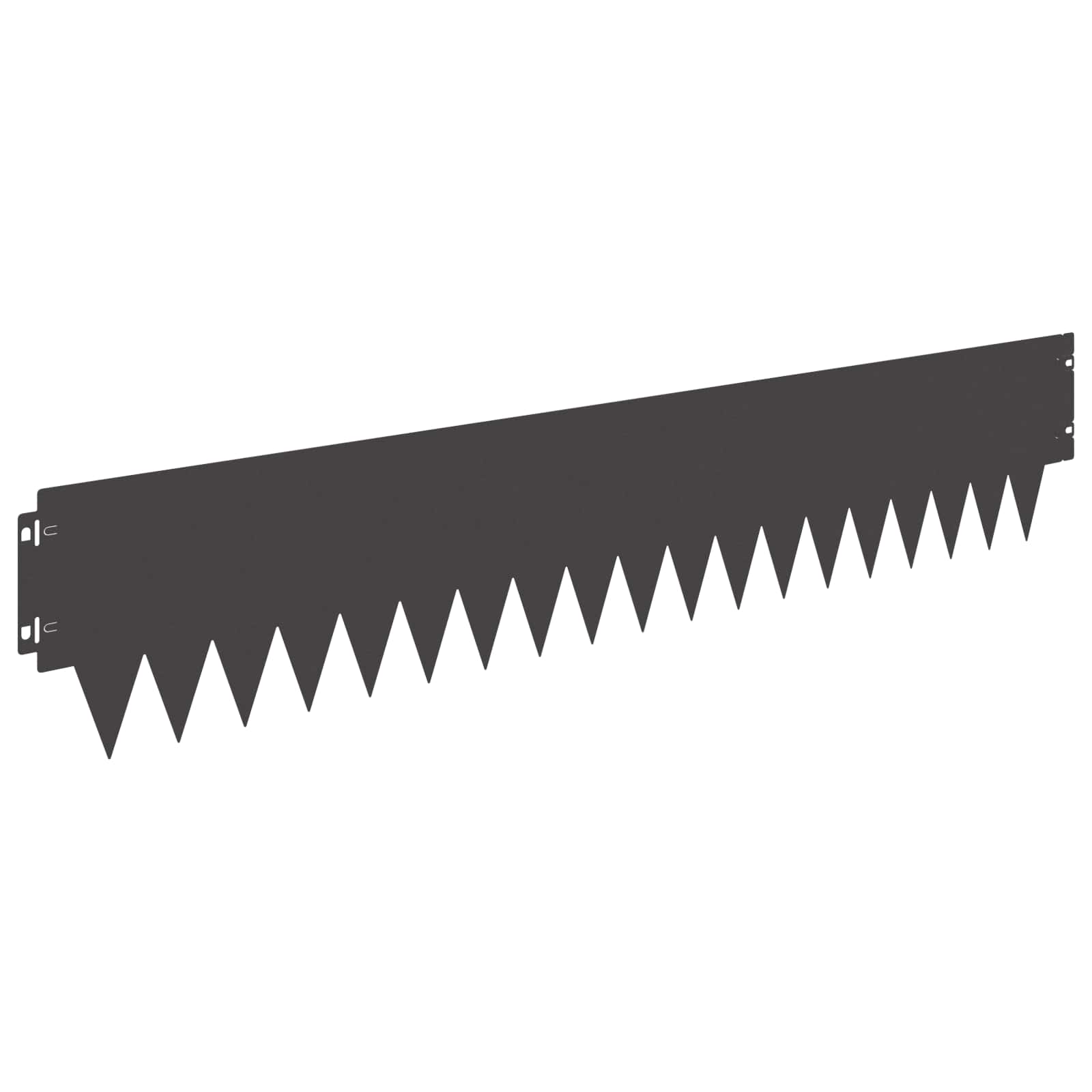 Raseneinfassung 10 pcs Länge Höhe 103 x 15 cm Stahl Schwarz