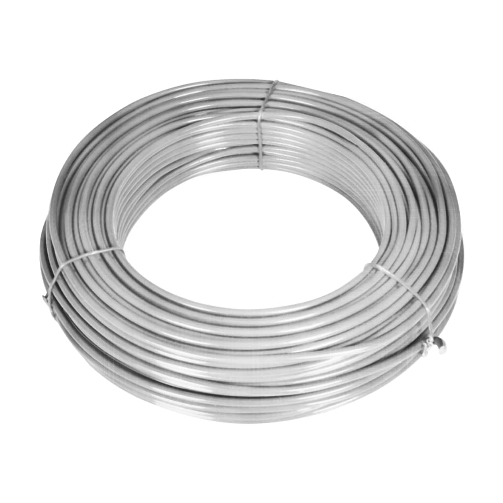 Maschendrahtzaun mit Pfosten und Bodenhülsen Stahl 0,8x25 m